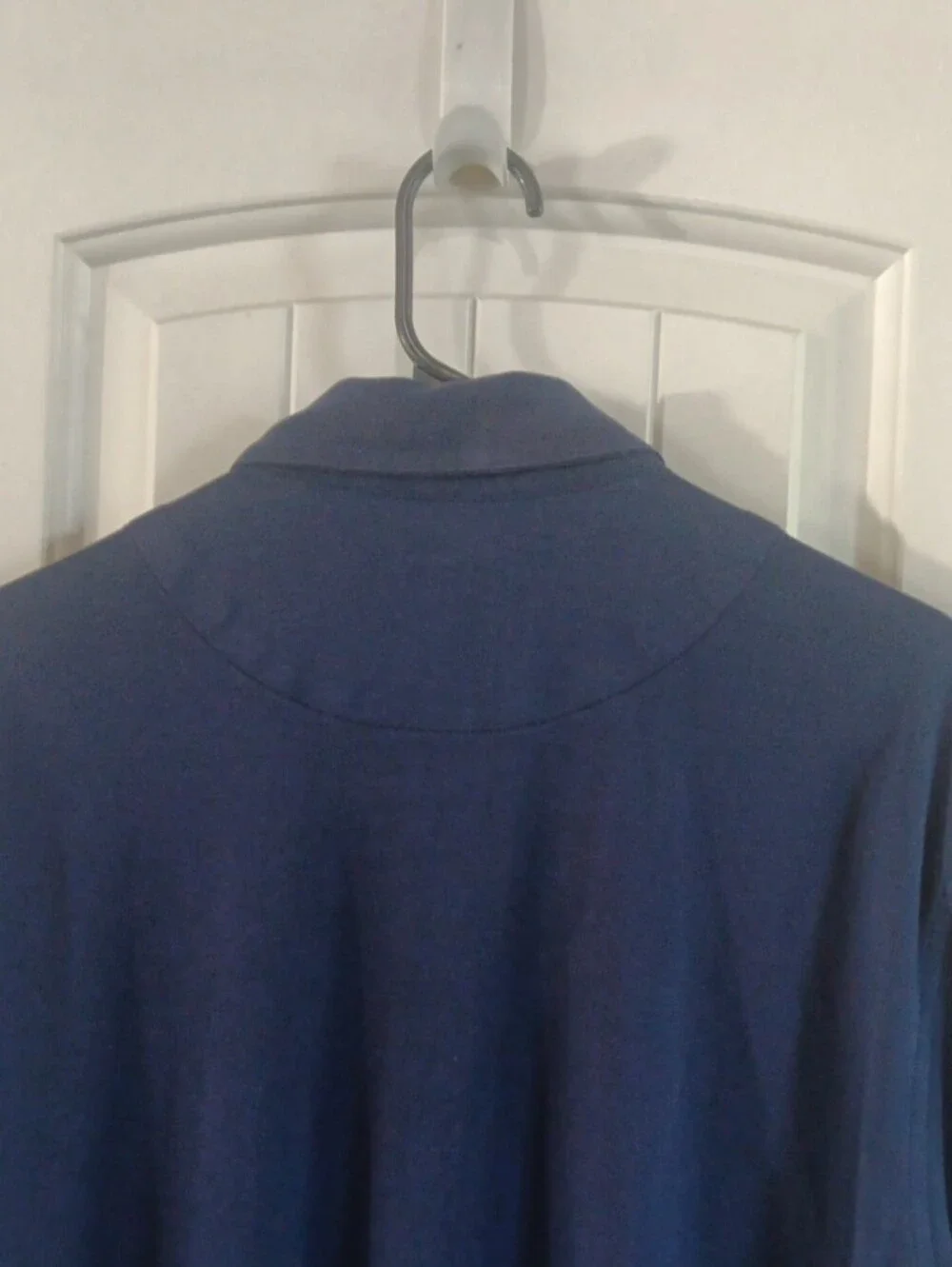 Banana Republic Mens Large Luxury Touch Performance Button Down Polo Blue